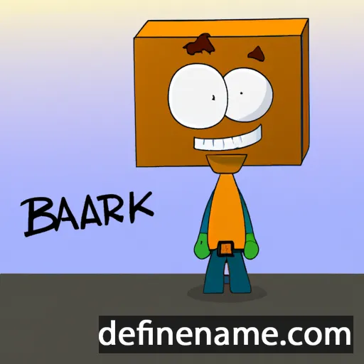 cartoon of the name Barrick