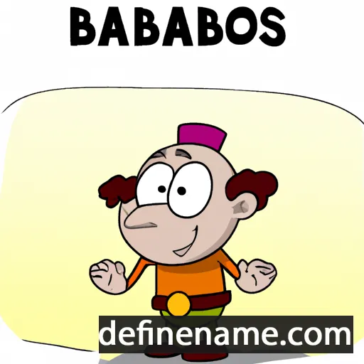 cartoon of the name Barsabas