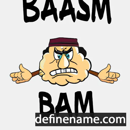 cartoon of the name Barsam