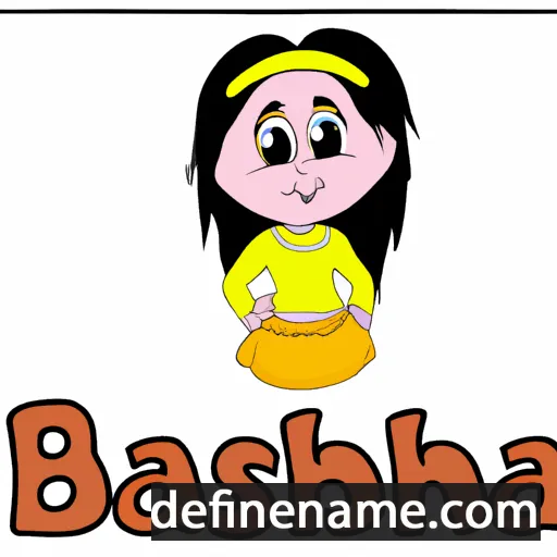 cartoon of the name Barsha