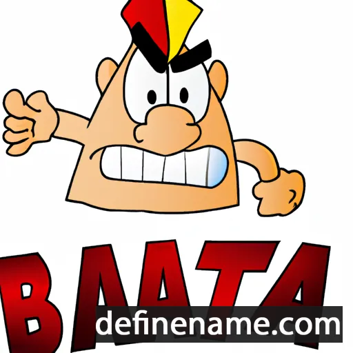 cartoon of the name Barta