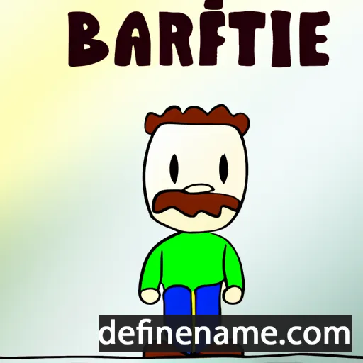 cartoon of the name Bartélémi