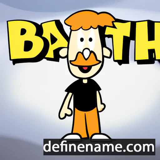 cartoon of the name Barth