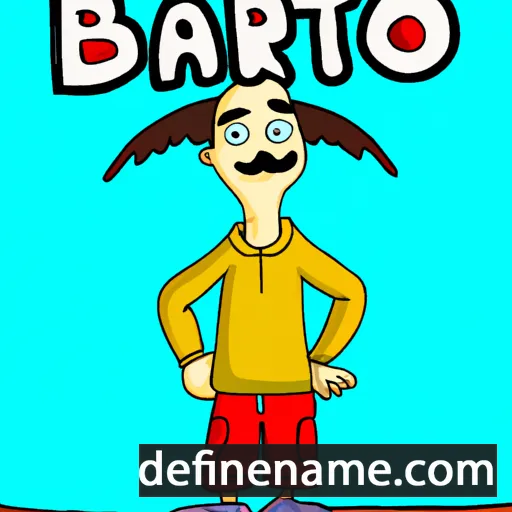 cartoon of the name Bartho