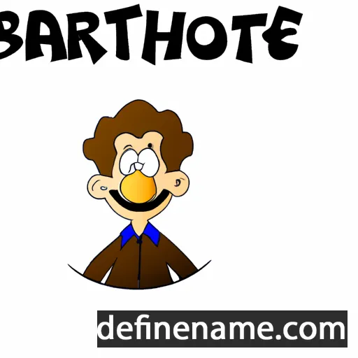 cartoon of the name Bartholome