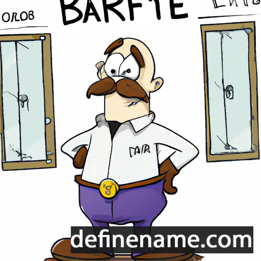 cartoon of the name Bartlett