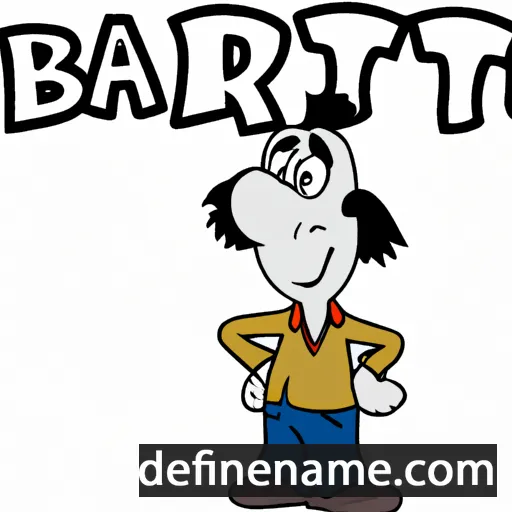 cartoon of the name Bartu