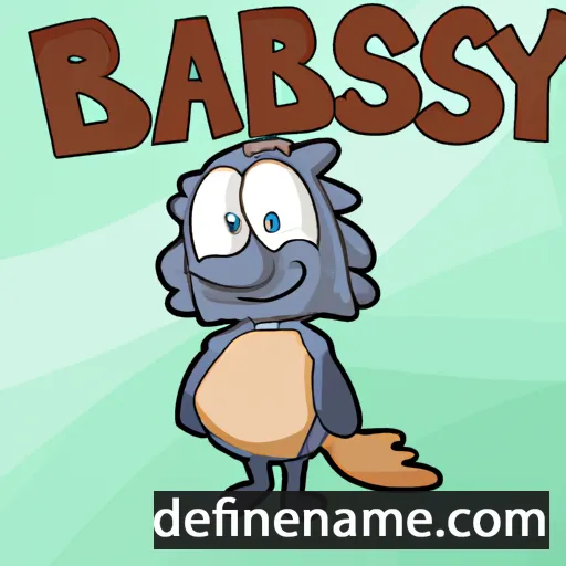 cartoon of the name Barysbi