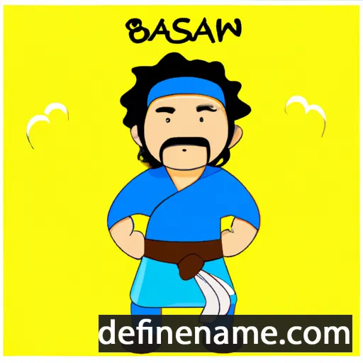 cartoon of the name Basan