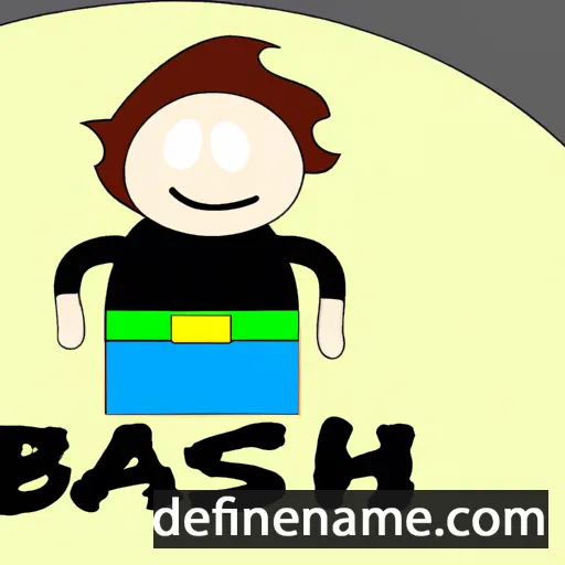 cartoon of the name Bascha