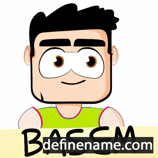 cartoon of the name Baseem