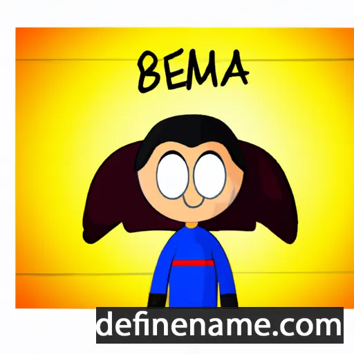 cartoon of the name Baseema