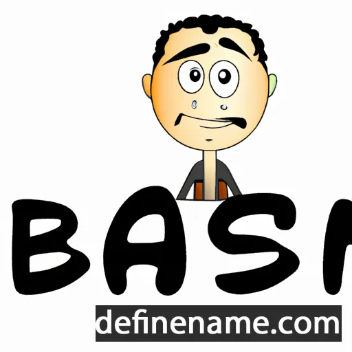 cartoon of the name Basem