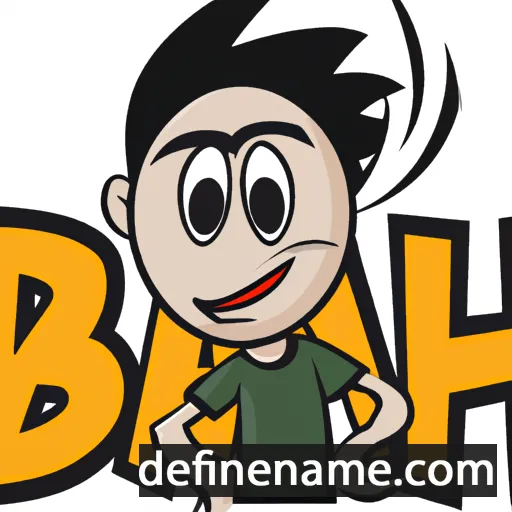 cartoon of the name Bash