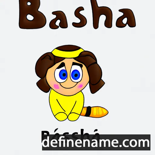 cartoon of the name Basha