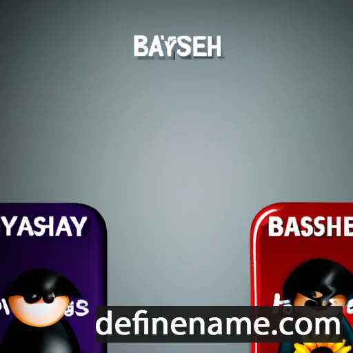 cartoon of the name Bashayer