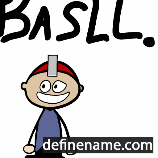 cartoon of the name Basiel