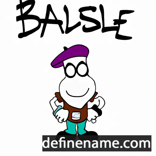 cartoon of the name Basilèu