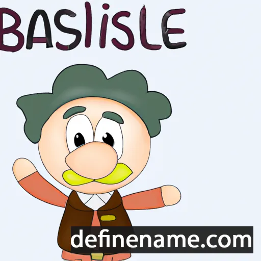 cartoon of the name Basile