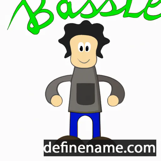 cartoon of the name Basile