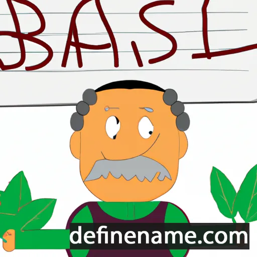 cartoon of the name Basili