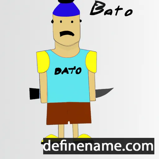 cartoon of the name Bátor