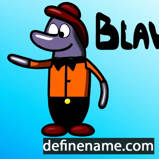 cartoon of the name Bávvál