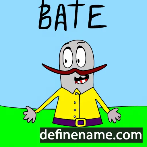 cartoon of the name Båtel