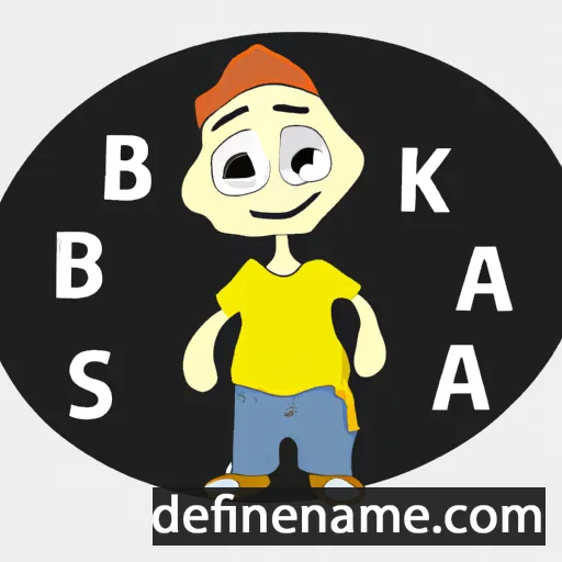 cartoon of the name Baśka