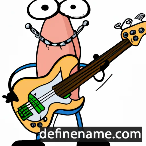 cartoon of the name Bass