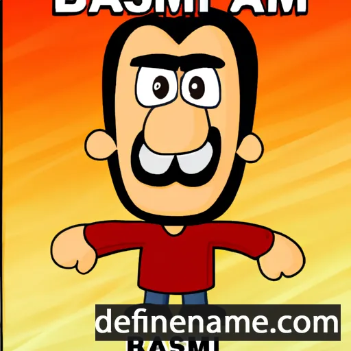 cartoon of the name Bassim