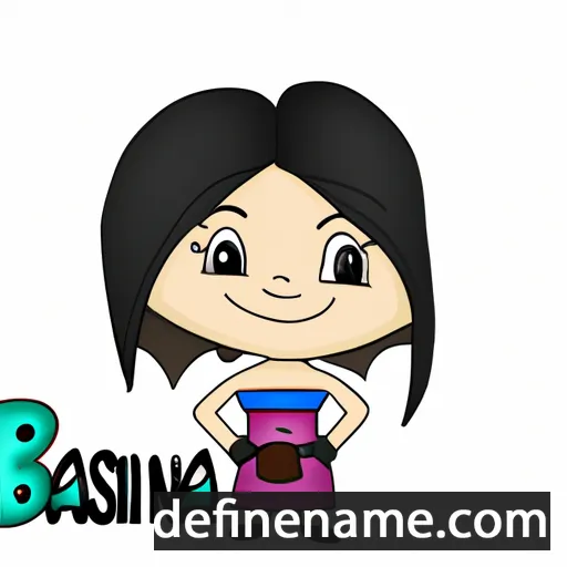 cartoon of the name Bassina