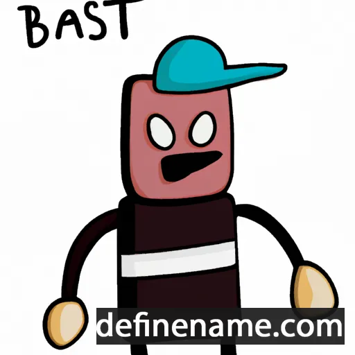 cartoon of the name Bastén