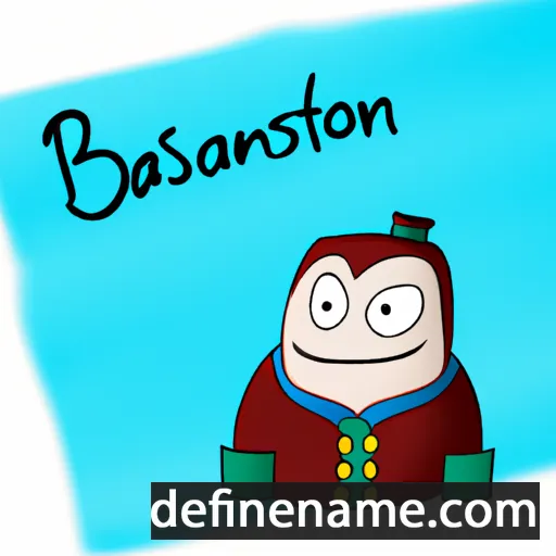 cartoon of the name Bastiaun