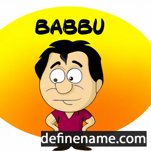 cartoon of the name Basudeb