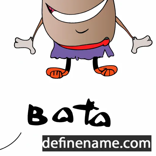 cartoon of the name Bata