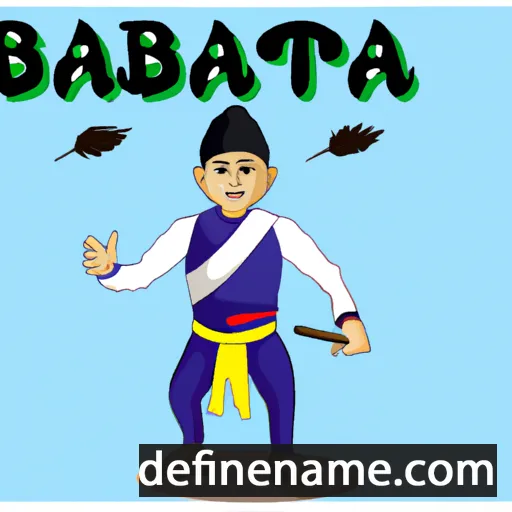 cartoon of the name Batara Sambu