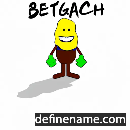 cartoon of the name Batchimeg