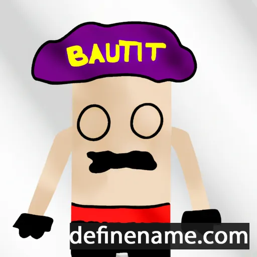 cartoon of the name Bathieult