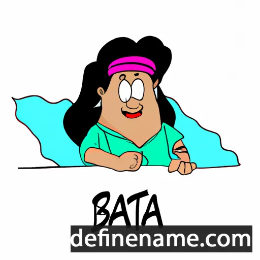 cartoon of the name Batia