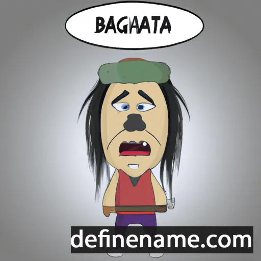 cartoon of the name Batkhuyag