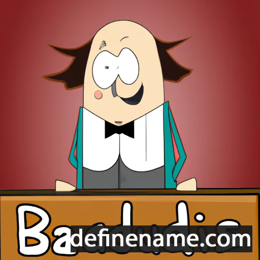 cartoon of the name Baudelius