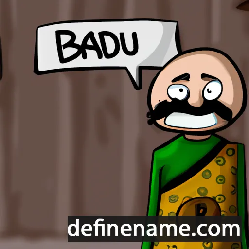 cartoon of the name Baudri