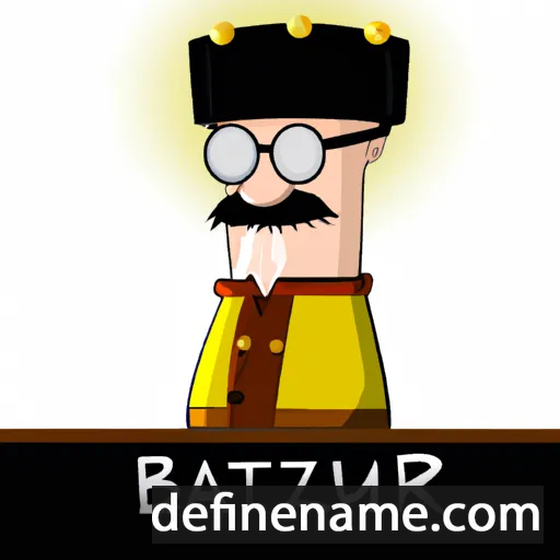 cartoon of the name Bautezar