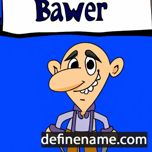 cartoon of the name Bawer