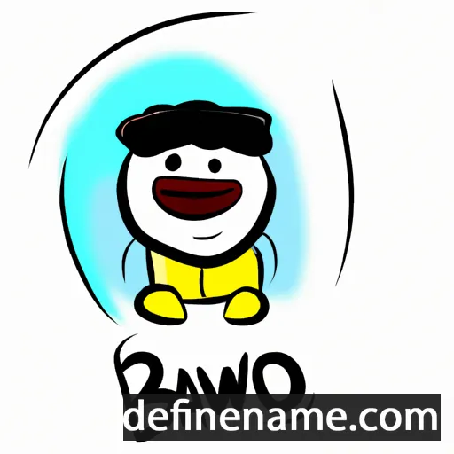 cartoon of the name Bawo