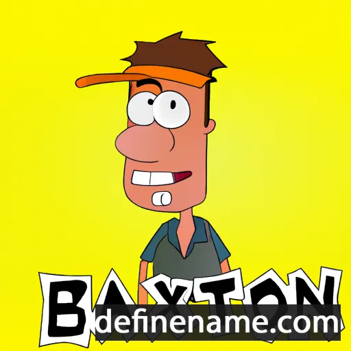 cartoon of the name Baxton