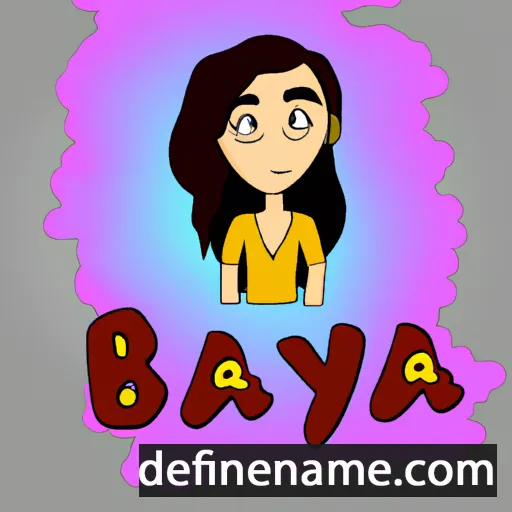 cartoon of the name Baya