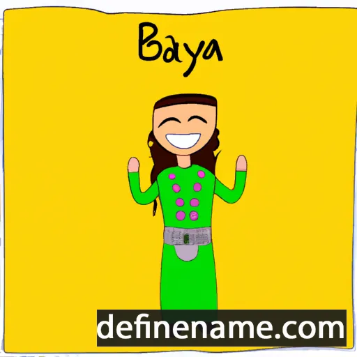 cartoon of the name Bayan