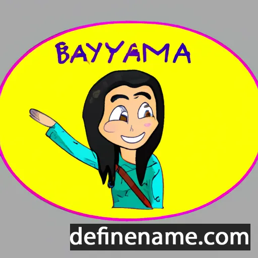 cartoon of the name Bayannamar